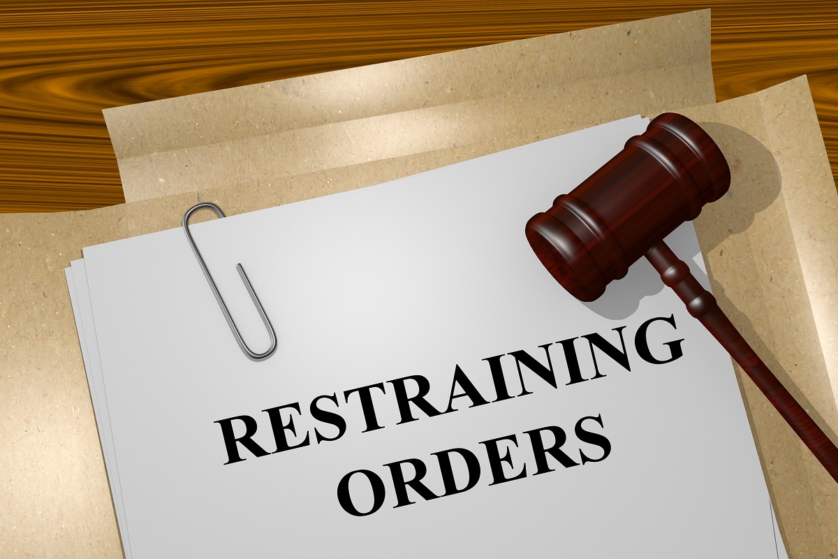 restraining order document