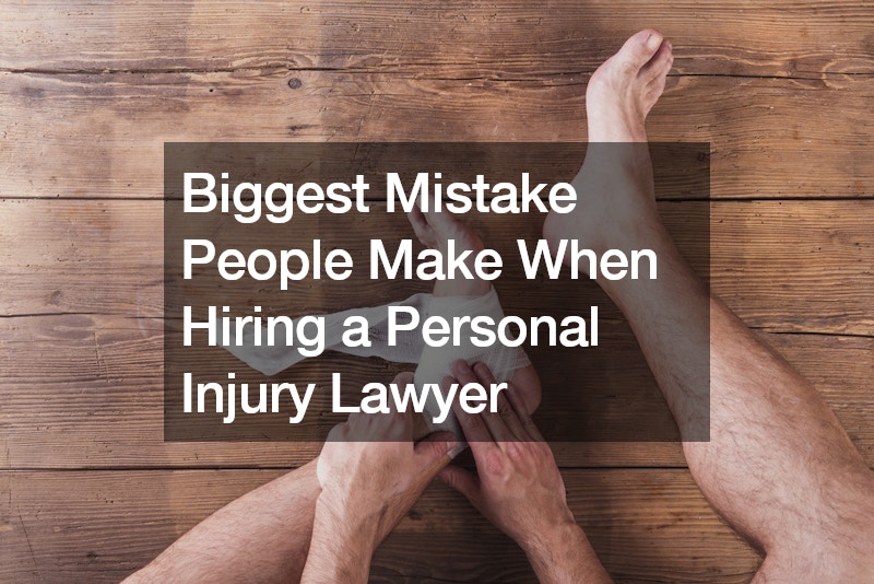 Biggest Mistake People Make When Hiring a Personal Injury Lawyer
